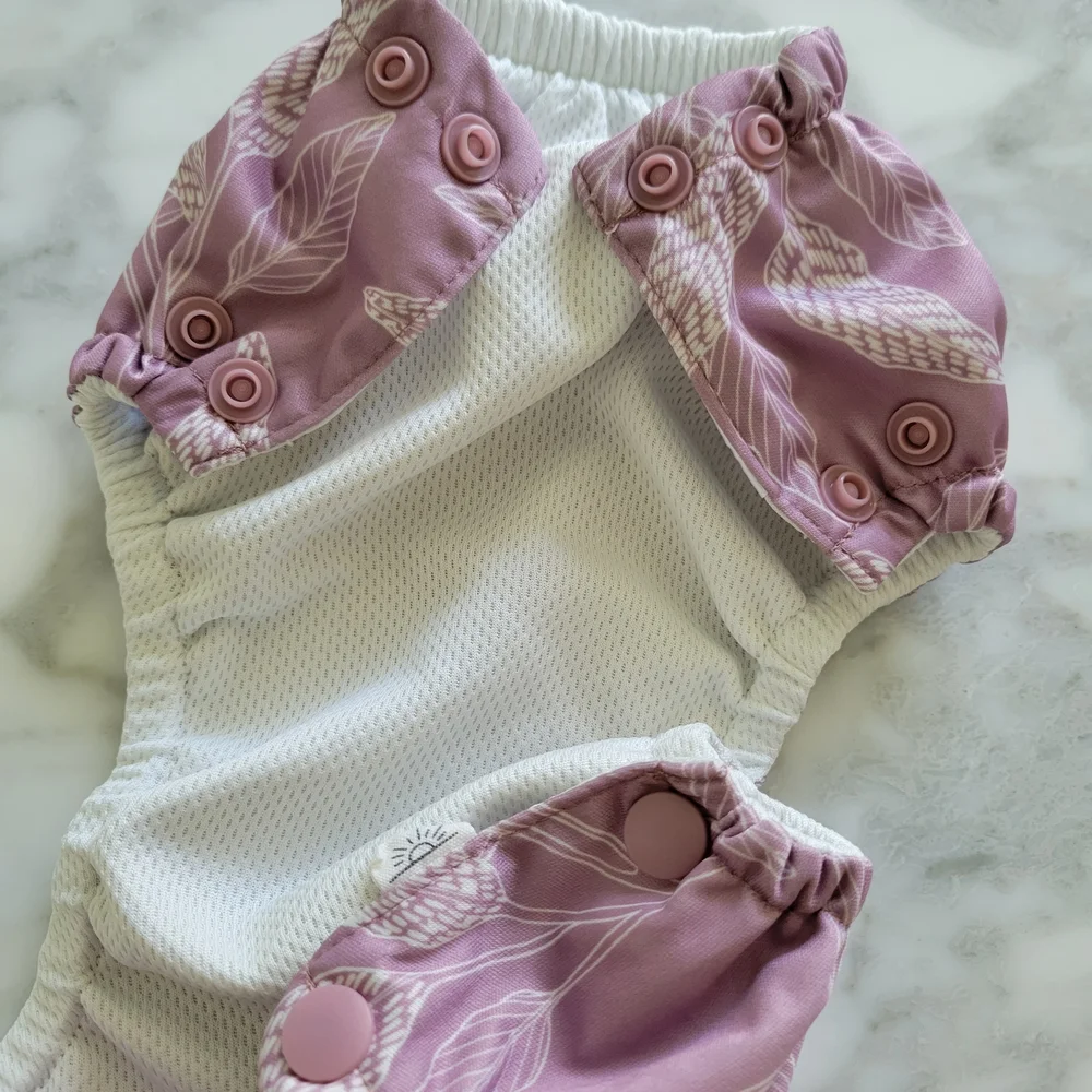 Floral Purple Baby Bloomers